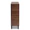 Baxton Studio Idina Walnut Brown and Grey Finished Wood 2-Door Shoe Cabinet 173-10907 - alternate 8